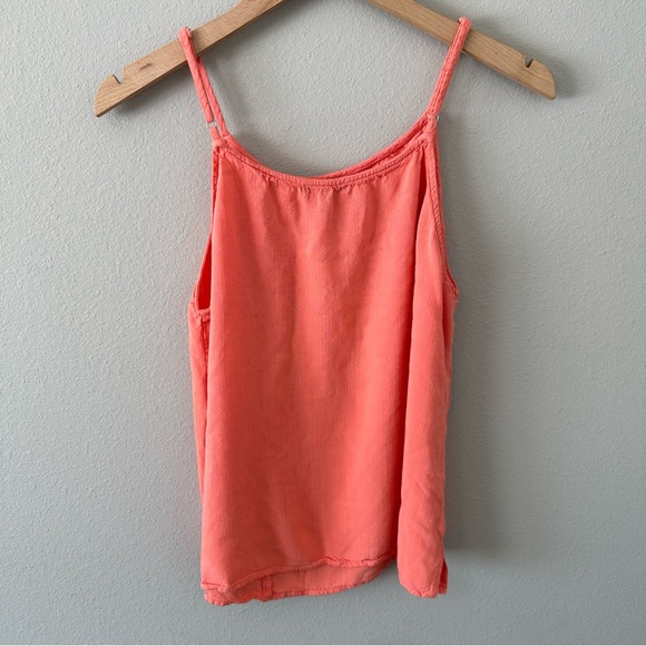 Staccato Tank Top Pink/Orange/Peach Button Detail Dressy Size Large - Picture 10 of 13